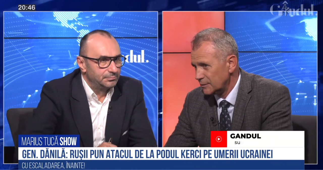 VIDEO | Generalul (r) Ștefan Dănilă: „Atacul de la podul peste strâmtoarea Kerci este un atac pe care rușii îl pun în mâna Ucrainei. NATO trebuie să fie pregătită și pentru implicare directă”