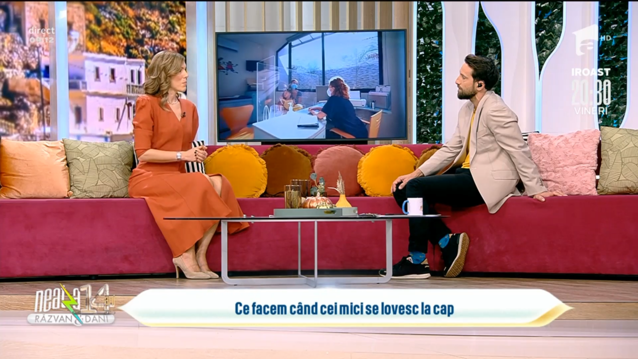VIDEO | Ce trebuie să facă părinții atunci când cei mici se lovesc la cap. Sfatul medicilor pediatri: „Dacă vorbim de o căzătură de la o înălțime mai mare, atunci acești bebeluși trebuie verificați, pentru că poate apărea inflamația straturilor de sub oasele capului”