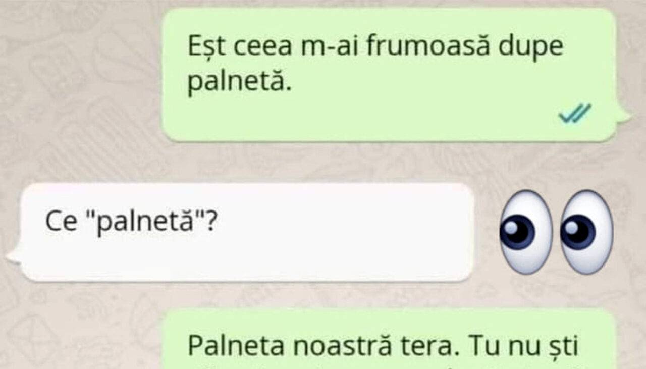 Bancul de luni | Cum să agăți pe WhatsApp dacă ești agramat: „Eșt ceea m-ai frumoasă dupe palnetă”