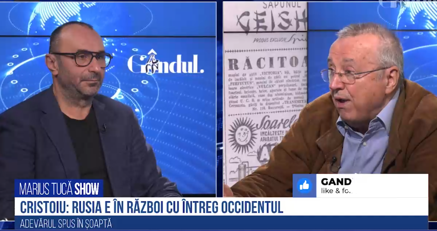 VIDEO Cristoiu: „Rușii sunt în război cu întreg Occidentul. La cum a evoluat războiul este foarte greu ca una din părți să dea înapoi”