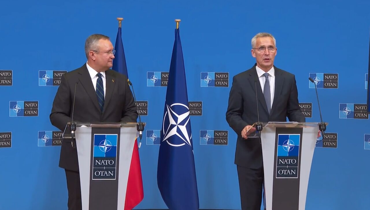 Jens Stoltenberg, la conferința comună cu premierul Nicolae Ciucă: „NATO e gata să apere România și toate celelalte state aliate”