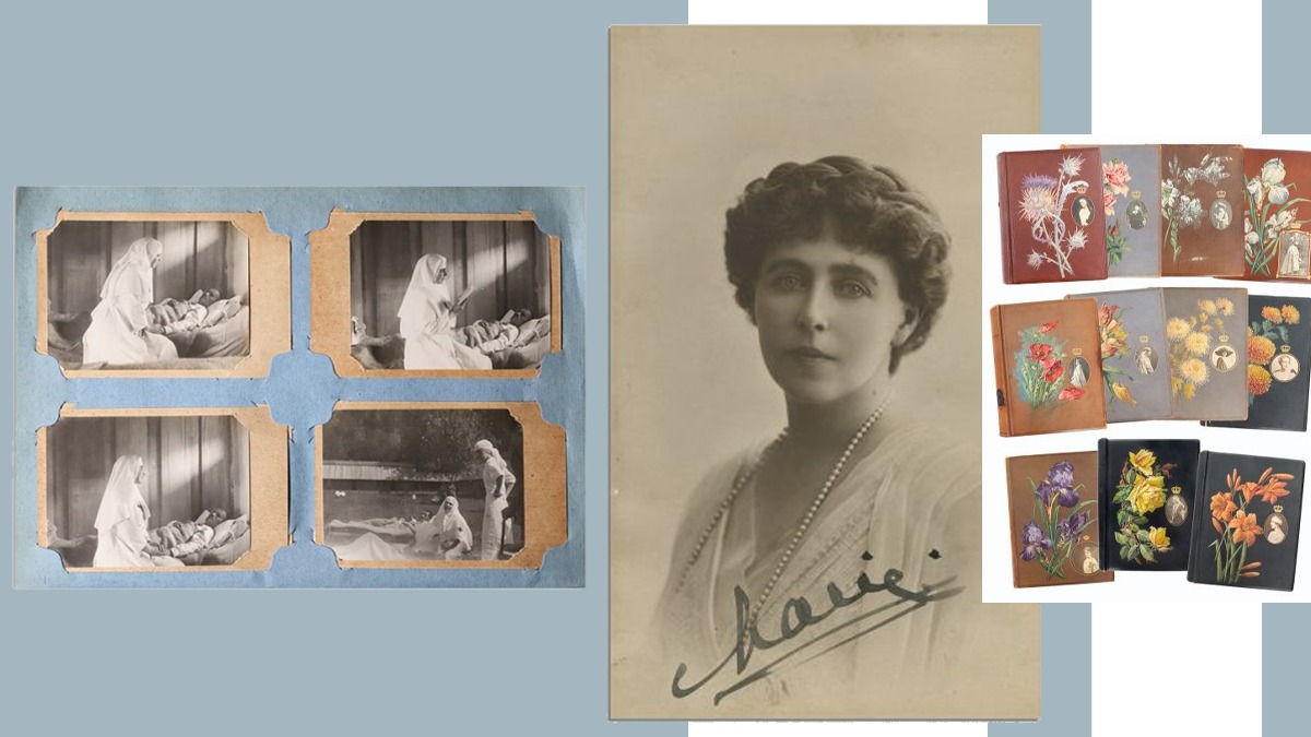 EXCLUSIV | Licitația ”Istoria românilor între Principate și Regat”, etapa a III-a. 11 albume cu 4.374 de fotografii aparținând Reginei Maria, adjudecate pentru o sumă record: ”Lucrurile colecționabile devin prețioase și în România!”