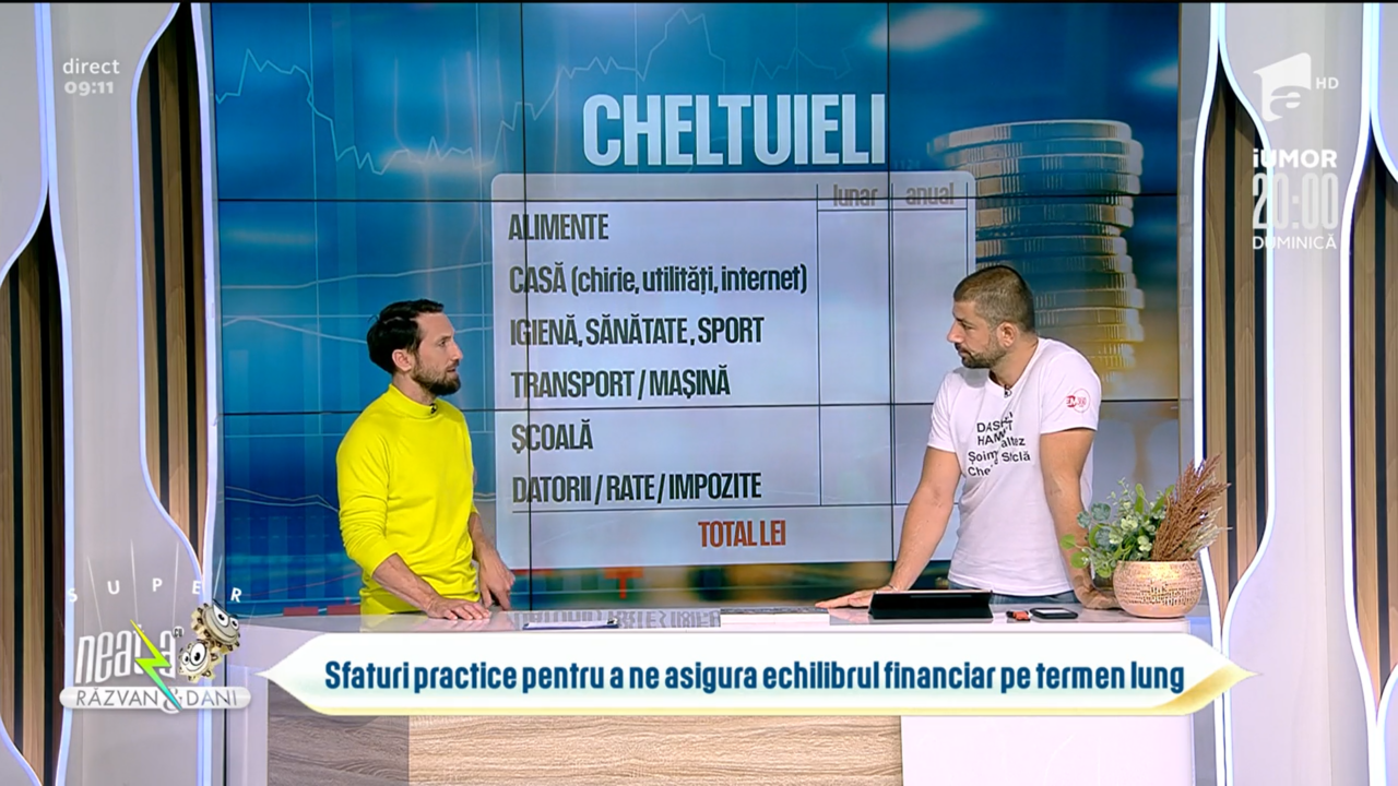 VIDEO | Sfaturi care vă pot asigura un echilibru financiar. Consultant economic: „E un calcul atât de simplu și util. Vă va ajuta să rămâneți cu niște bani în buzunar”