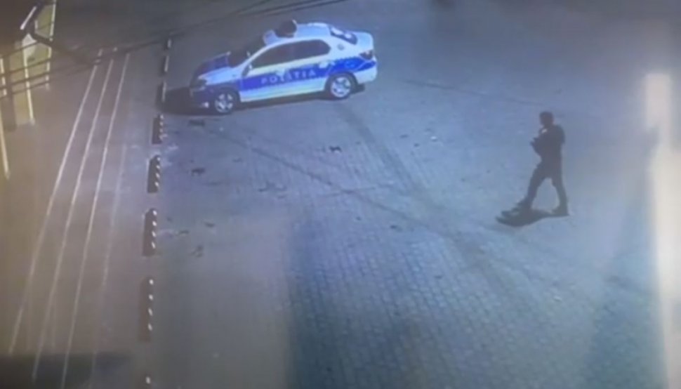 Un bărbat din Suceava a furat capacele roților unei mașini de poliție