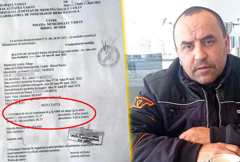 Lăsat fără permis auto deși avea alcoolemie zero. Pățania incredibilă a unui șofer din Vaslui!