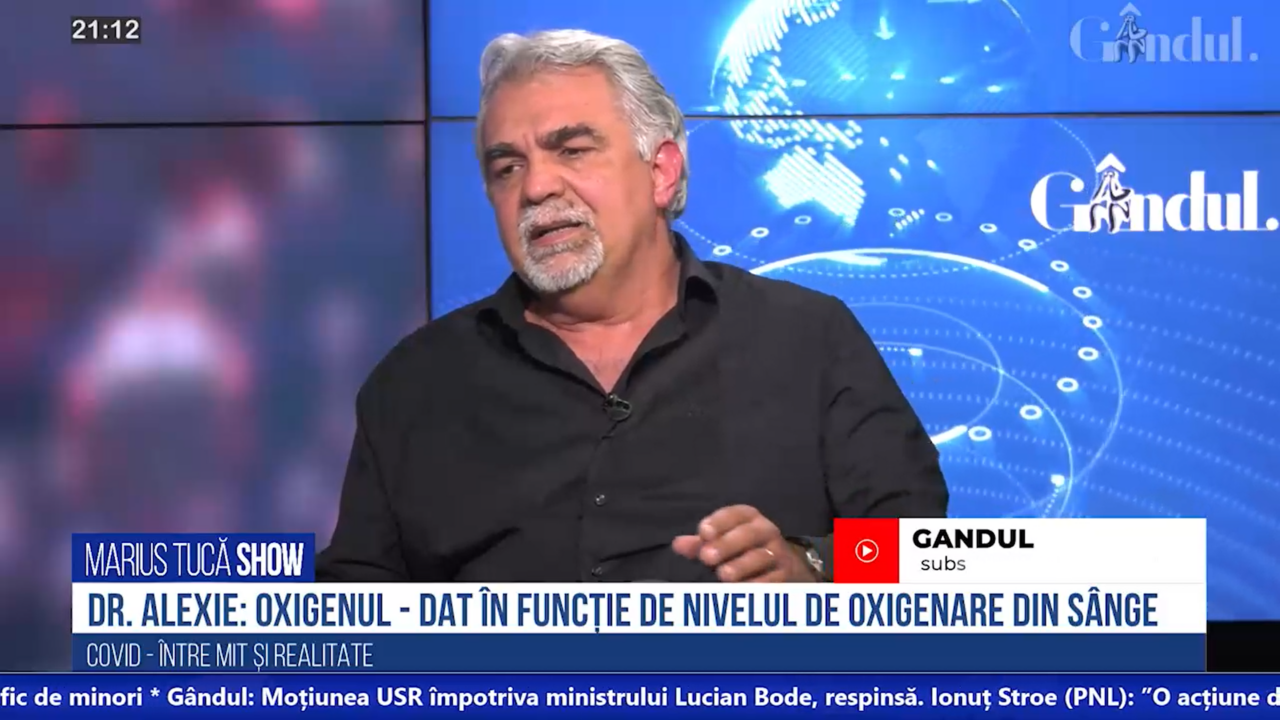 VIDEO | Medicul Ion Alexie: „România nu are un protocol când începe o infecție / Oxigenul trebuie dat în funcție de nivelul de oxigenare din sânge”