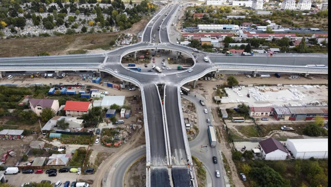 GALERIE FOTO | Pasajul Domnești este aproape gata. Cum arată acum cel mai așteptat pod de pe Centura Capitalei și când se va circula pe el