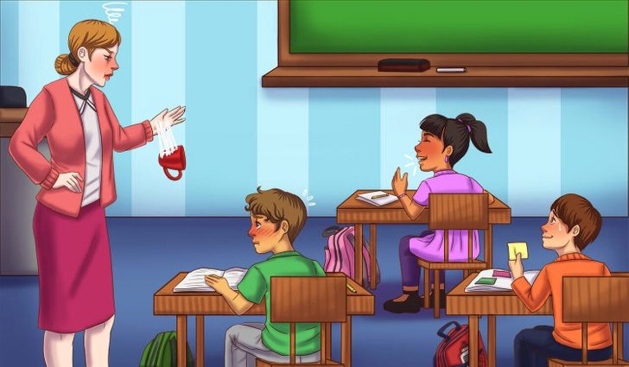 Test de inteligență | Uită-te atent la detalii! Care dintre cei 3 elevi e vinovat?