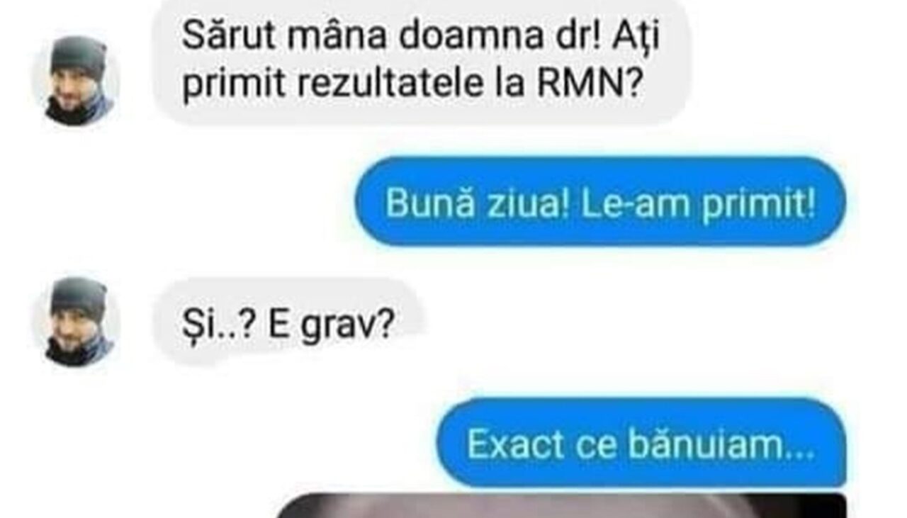 Bancul de luni | „Am primit rezultatele la RMN. E exact ce bănuiam”