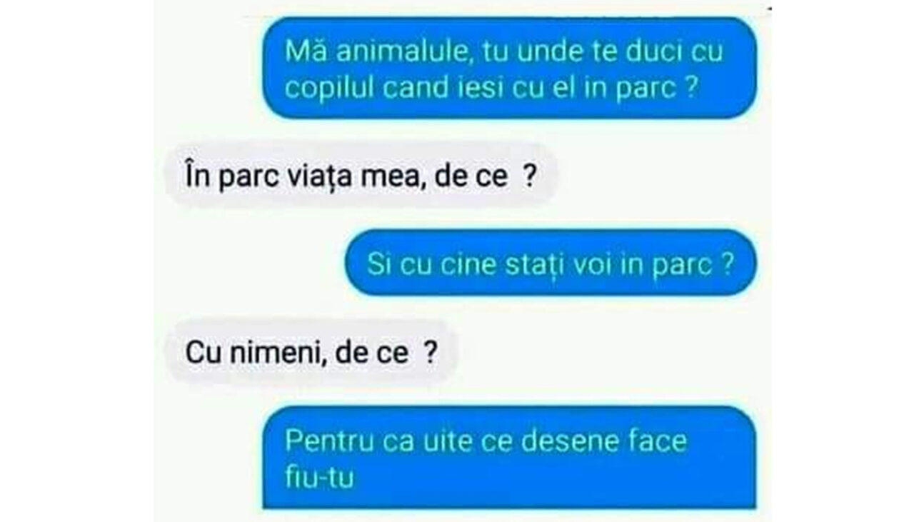 BANCUL ZILEI | „Mă animalule, tu unde te duci cu copilul când ieși cu el în parc?”