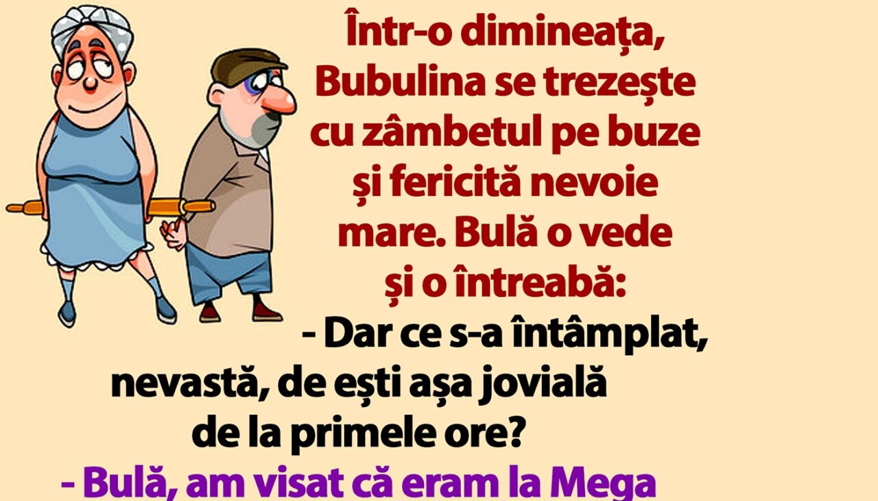 BANC | „Bulă, am visat că eram la Mega Image și era totul gratis!”