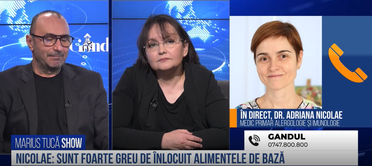VIDEO | Dr. Adriana Nicolae, medic primar alergologie: „Până în 2025, jumătate dintre noi vom avea o afecțiune alergică”
