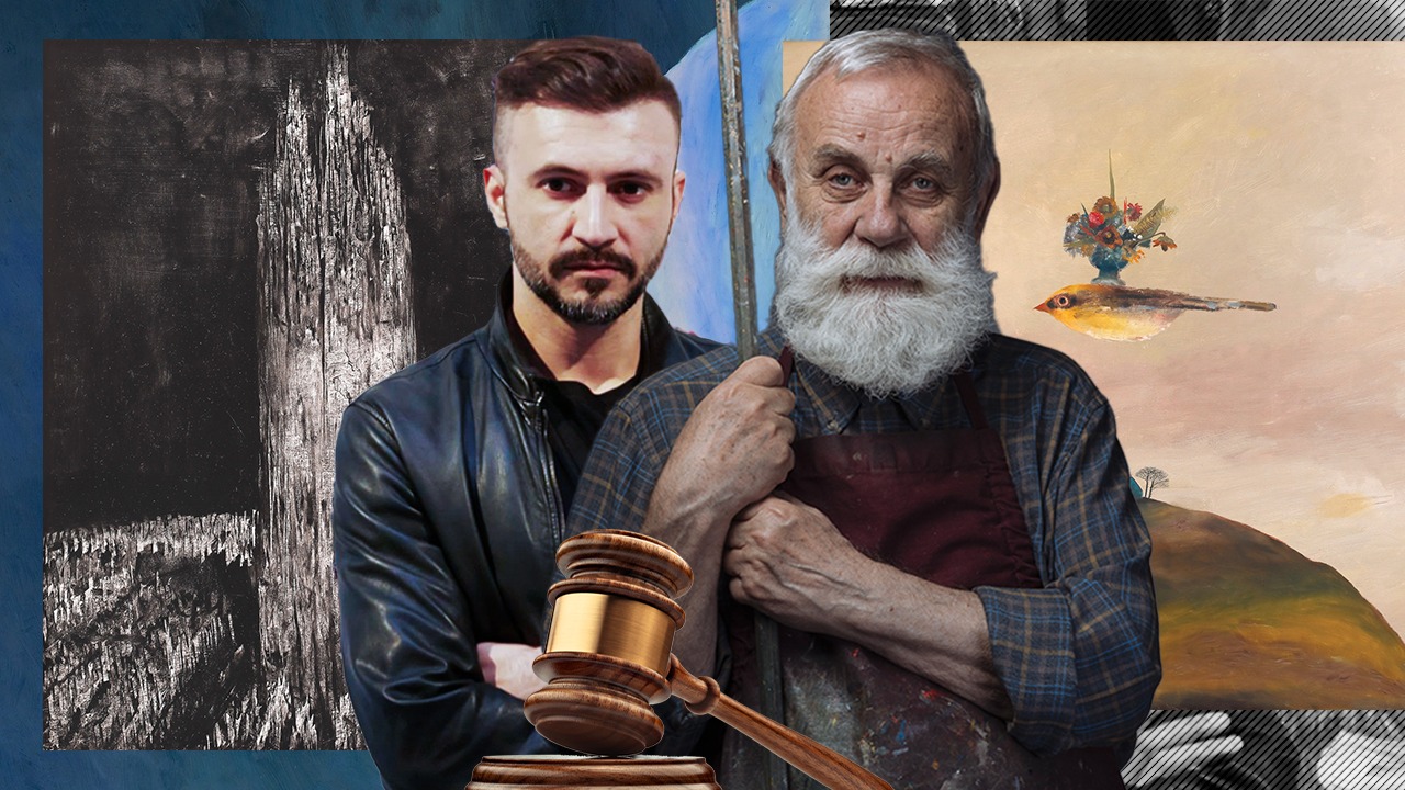 Licitația de Artă Postbelică și Contemporană | Pictorii Adrian Ghenie și Ștefan Câlția, favoriții colecționarilor la licitația Artmark. Pentru ce sume au fost adjudecate uleiul pe carton  ”Turn” și uleiul pe pânză ”Zbor”