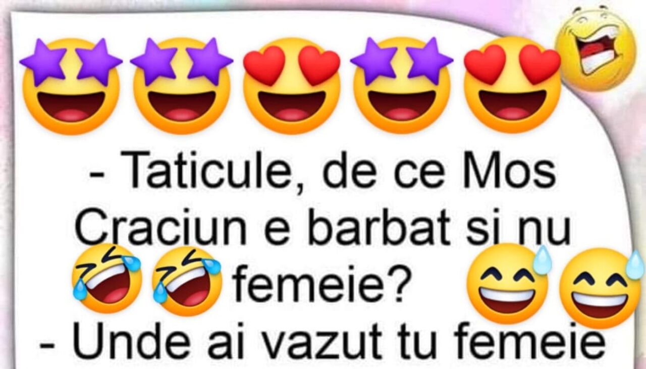 Bancul de joi | De ce Moș Crăciun este bărbat și nu femeie?