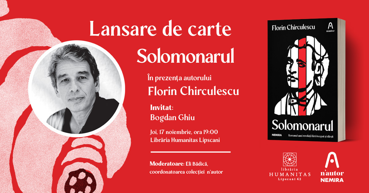 „Solomonarul”, o carte-eveniment care pune reflectorul pe celălalt Eminescu, reușind să-l umanizeze așa cum niciun text nu a făcut-o până acum, lansată azi