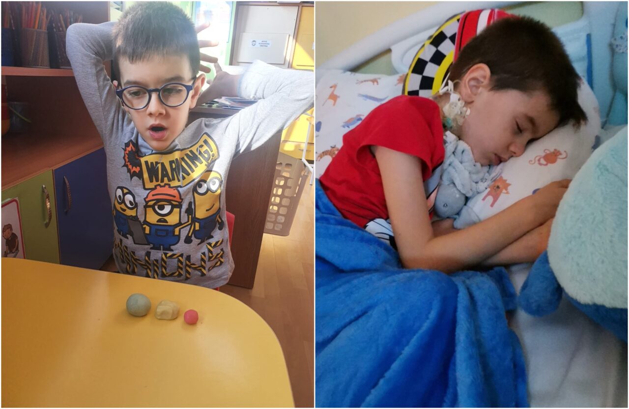 Matei are nevoie de noi! Un îngeraș de numai cinci ani, diagnosticat cu tumoare pe creier. Părinții și-au epuizat toate resursele