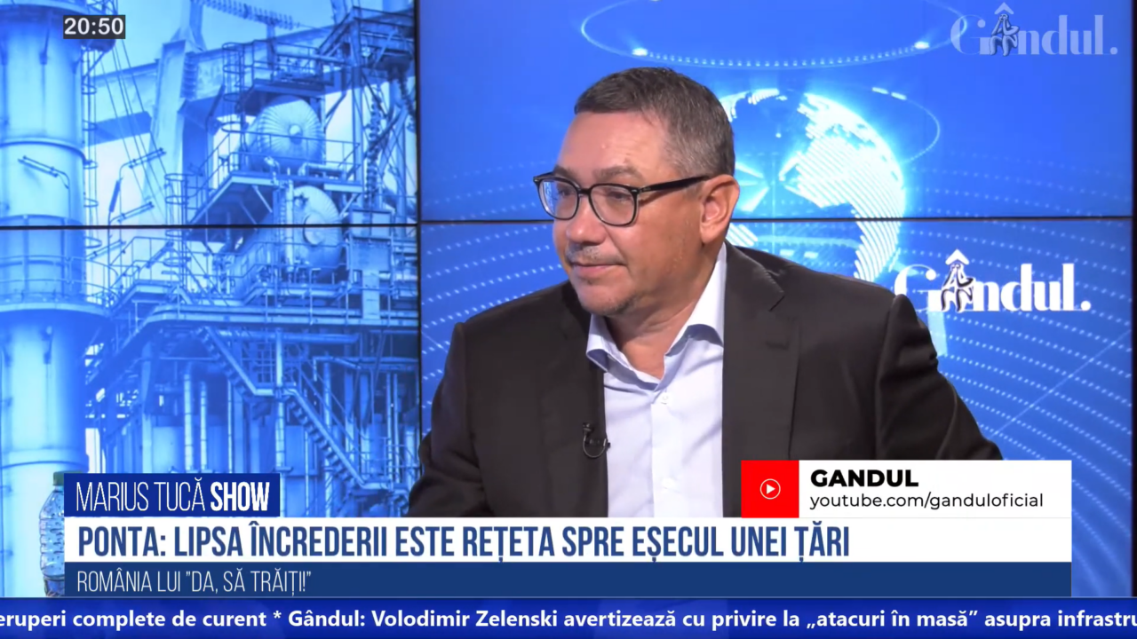 VIDEO | Victor Ponta: „Lipsa încrederii este rețeta spre eșecul unei țări / Lumea se întoarce la un model pragmatic