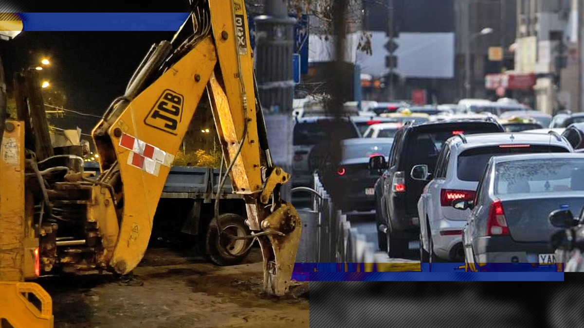 Trafic restricţionat pe DN 2 București-Urziceni, după ce un buldoexcavator a spart o ţeavă de gaze
