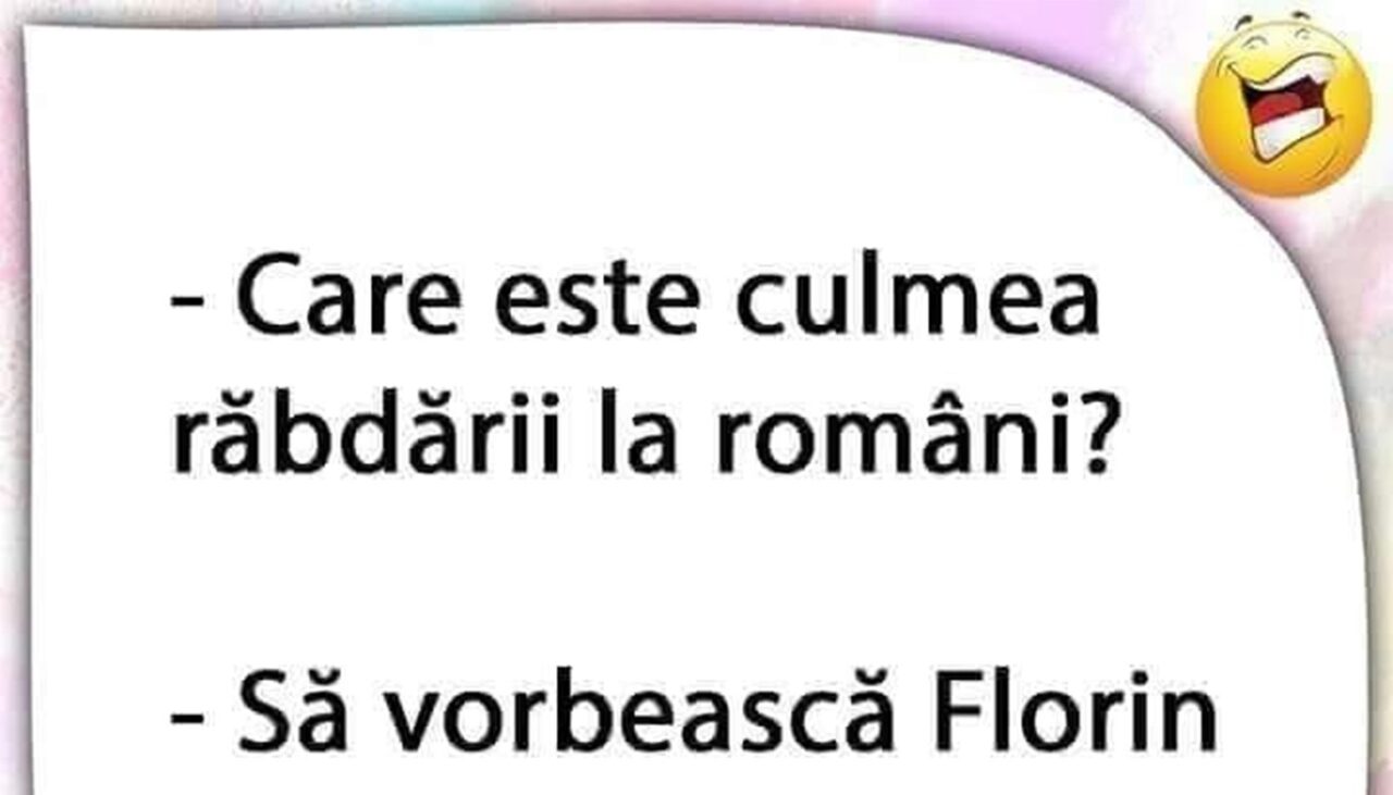 Bancul de duminică | Care este culmea răbdării la români?