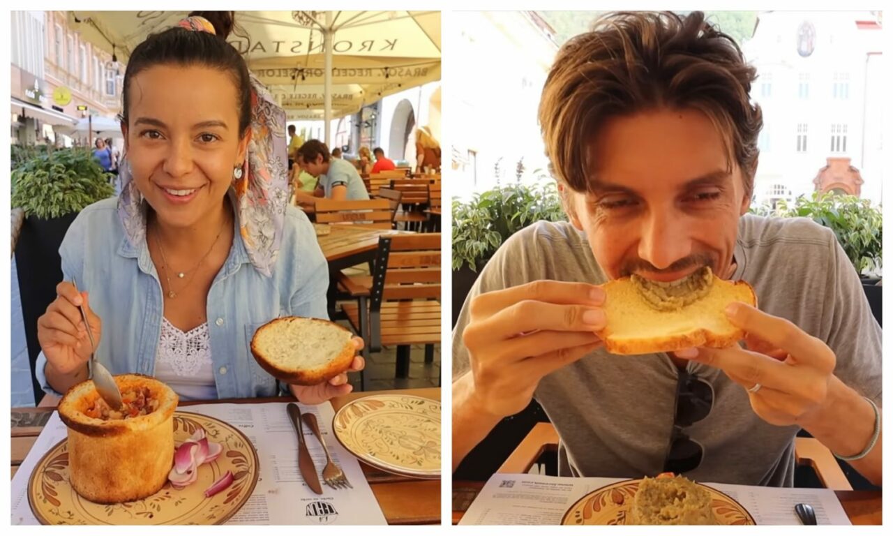Doi turiști americani, dați pe spate de bucătăria românească. „Sigur o să mai comandăm asta!”