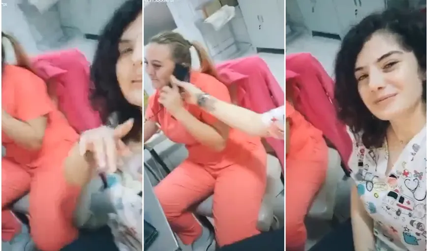 VIDEO | S-au filmat dansând pe ritmuri de manele în timpul programului de lucru. Două asistente au ajuns virale