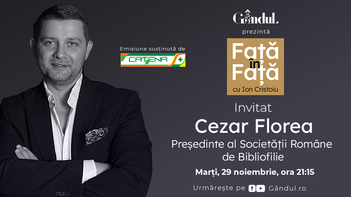 „Față în față cu Ion Cristoiu” începe marți, 29 noiembrie, de la ora 21.15