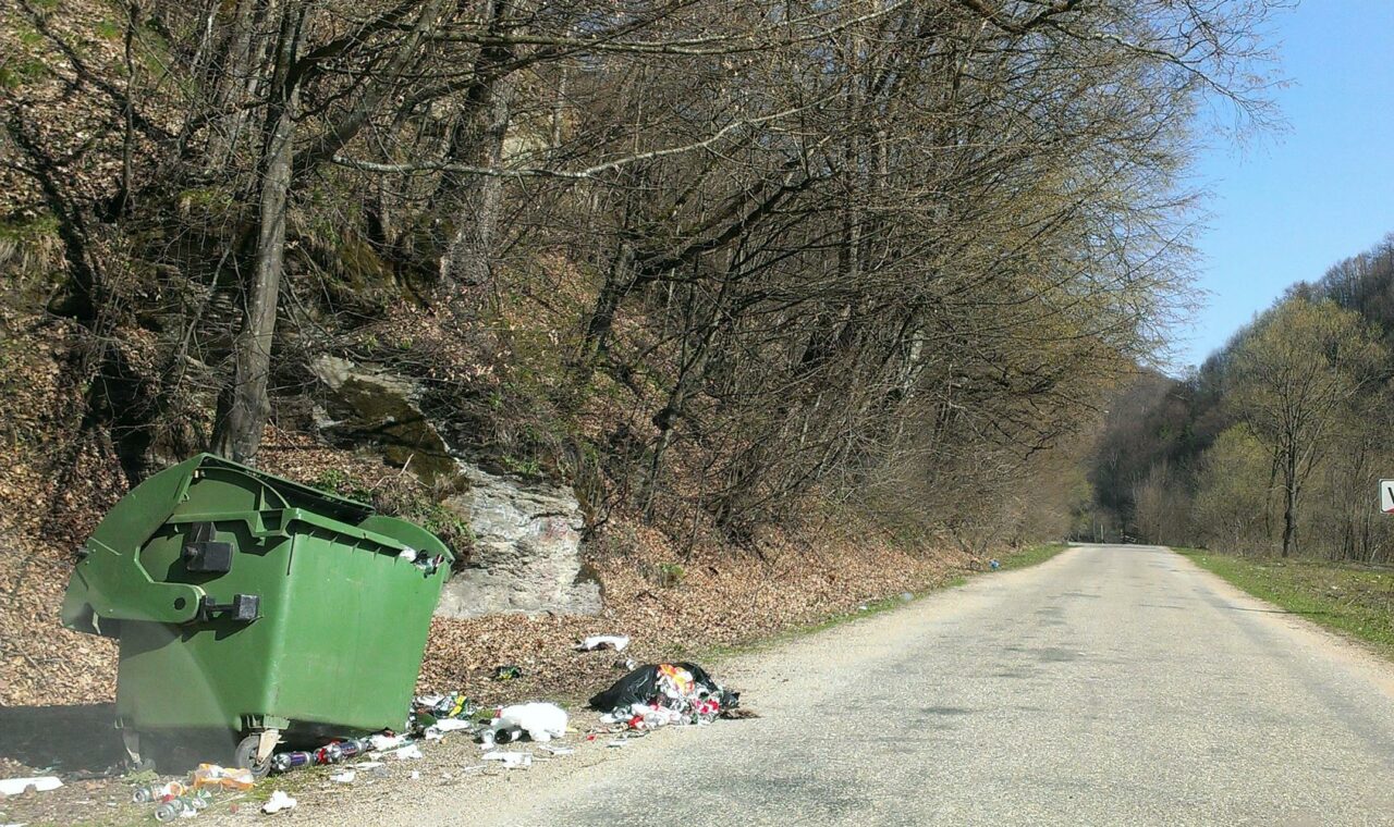 A uitat un AWB printre gunoaiele aruncate pe marginea drumului. Ce a urmat, lecție pentru toți cei care nu respectă natura!
