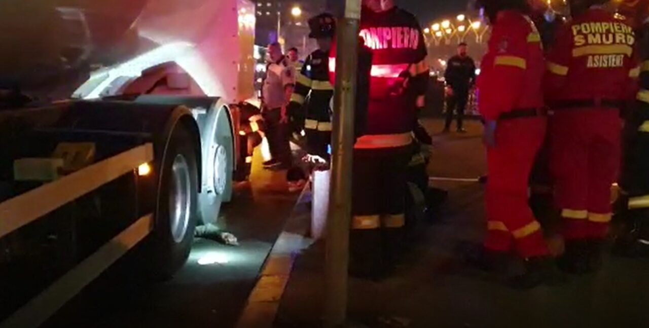 VIDEO. Accident mortal în zona Lujerului din București! Un pieton a murit după ce a fost strivit de o cisternă