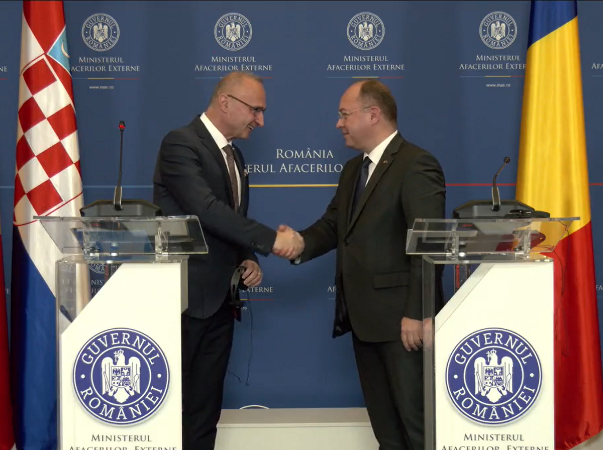 Bogdan Aurescu: România şi Croaţia sunt pregătite pentru aderarea la spaţiul Schengen