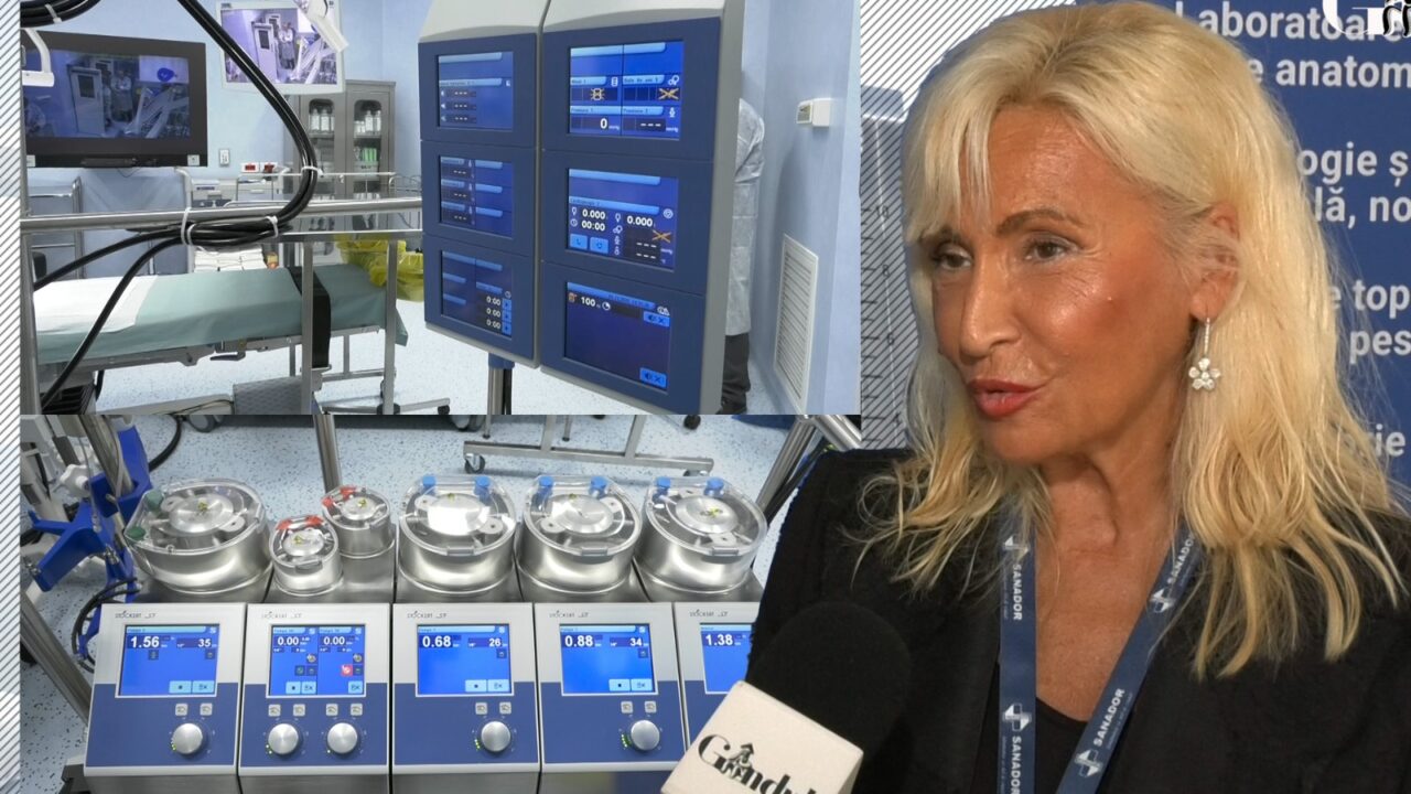 VIDEO | Primul bloc operator complet digitalizat și prima sală hibridă mobilă din România, la Spitalul Clinic SANADOR. Doris Andronescu: “A fost o investiție de peste 6 milioane de euro pentru a construi această infrastructură, la fel ca în centrele internaționale de mare prestigiu”