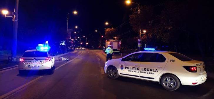 Șoferiță beată la volan în Timișoara, oprită de Poliția Locală. Femeia a lovit o mașină, apoi a fugit