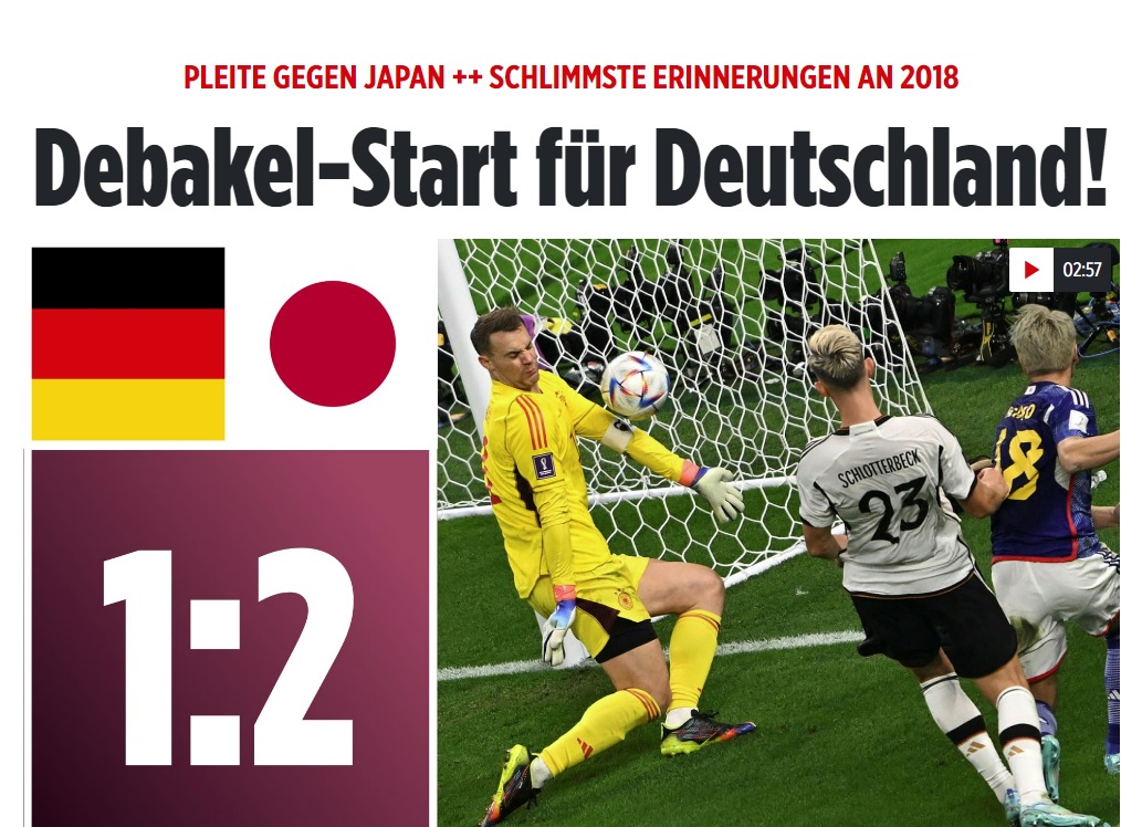 Spania, scorul Cupei Mondiale! Ce scrie presa din Germania după umilința din partida cu Japonia: „Harakiri”