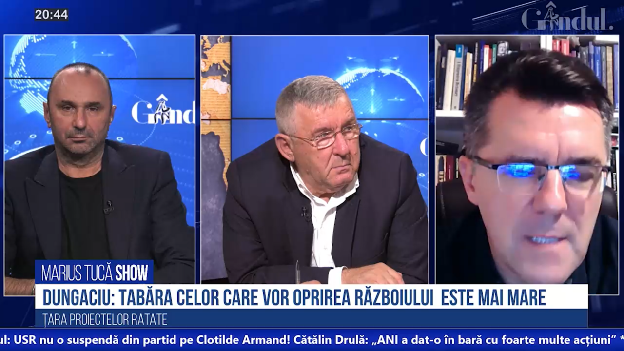 VIDEO | Dan Dungaciu, analist de politică externă: „Tabăra celor care vor oprirea războiului este mai mare. Oamenii vor să se termine războiul într-un fel sau altul”