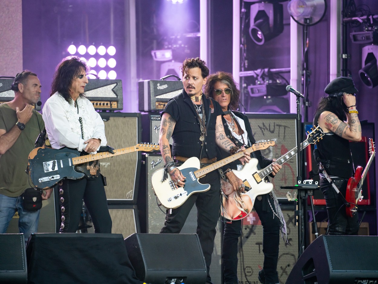 Johnny Depp, în concert la București cu trupa Hollywood Vampires. Când va avea loc evenimentul