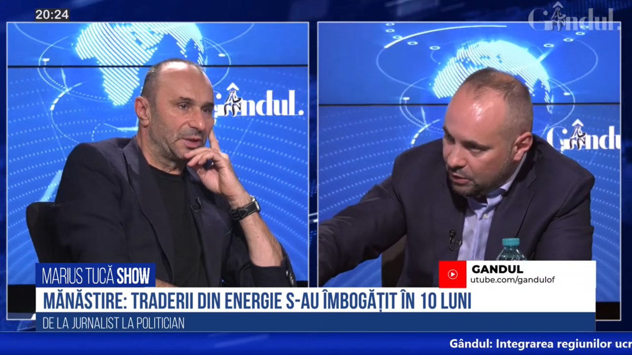 VIDEO | Silviu Mănăstire, secretar general adjunct PNL: „Traderii din energie s-au îmbogățit în ultimele luni. Profiturile au fost de sute de milioane de euro”