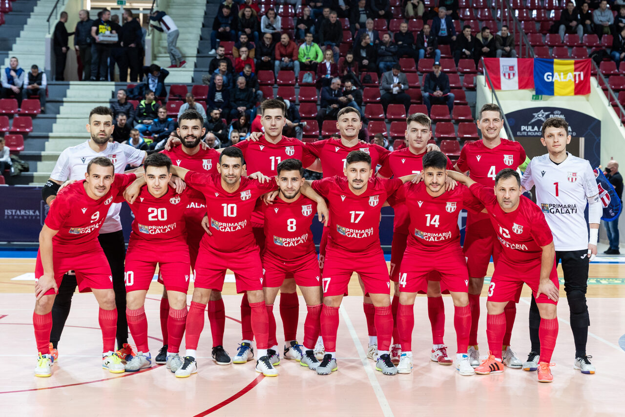 United Galați, campioana României la futsal, spectacol cu titrata FC Barcelona! United Galați a marcat de două ori