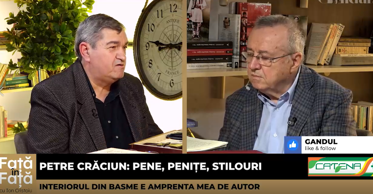 VIDEO | Petre Crăciun, scriitor de literatură pentru copii: „Copiii sunt în pericolul de a nu mai scrie cu stiloul. Stiloul permite o scriere mai cursivă, mai frumoasă”