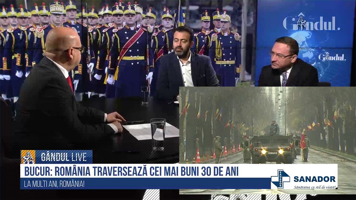 VIDEO| Bogdan Bucur, la GÂNDUL LIVE: „România traversează cei mai buni 30 de ani din întreaga istorie națională”