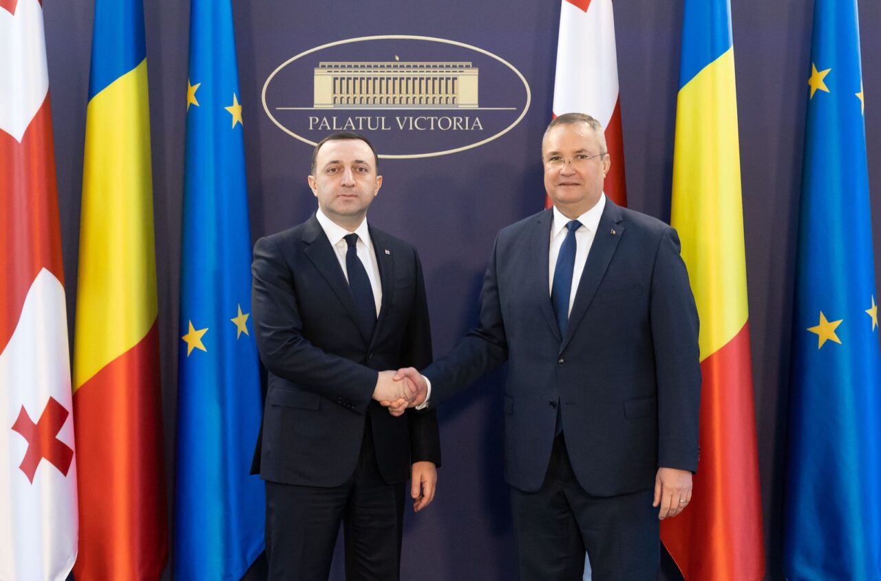 Nicolae Ciucă și prim-ministrul Georgiei, Irakli Garibashvili au discutat despre menținerea stabilității Guvernului pro-european în Republica Moldova