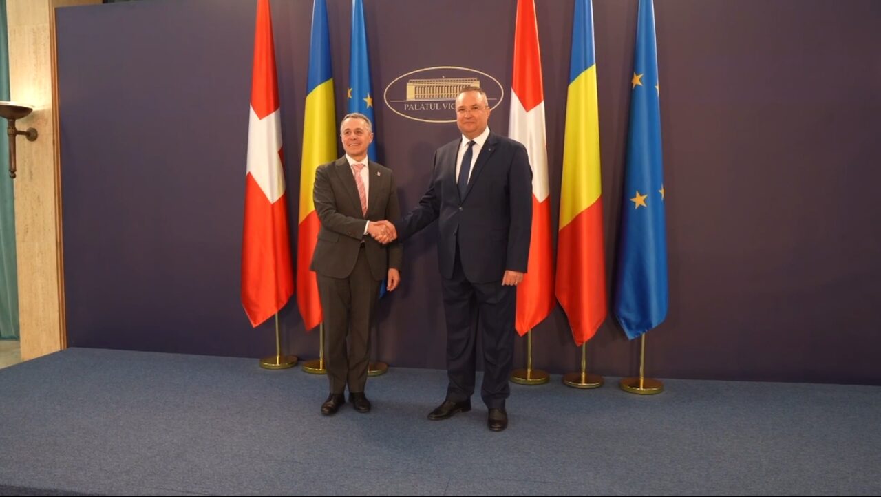 VIDEO | Președintele Elveției, Ignazio Cassis, primit de premierul Nicolae Ciucă la Palatul Victoria. Conflictul din Ucraina, pe agenda de discuții