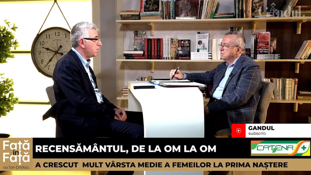VIDEO | Tudorel Andrei: „A crescut mult vârsta medie a femeilor la prima naștere. Nevoia de a face carieră este înaintea dorinței de a face copii”
