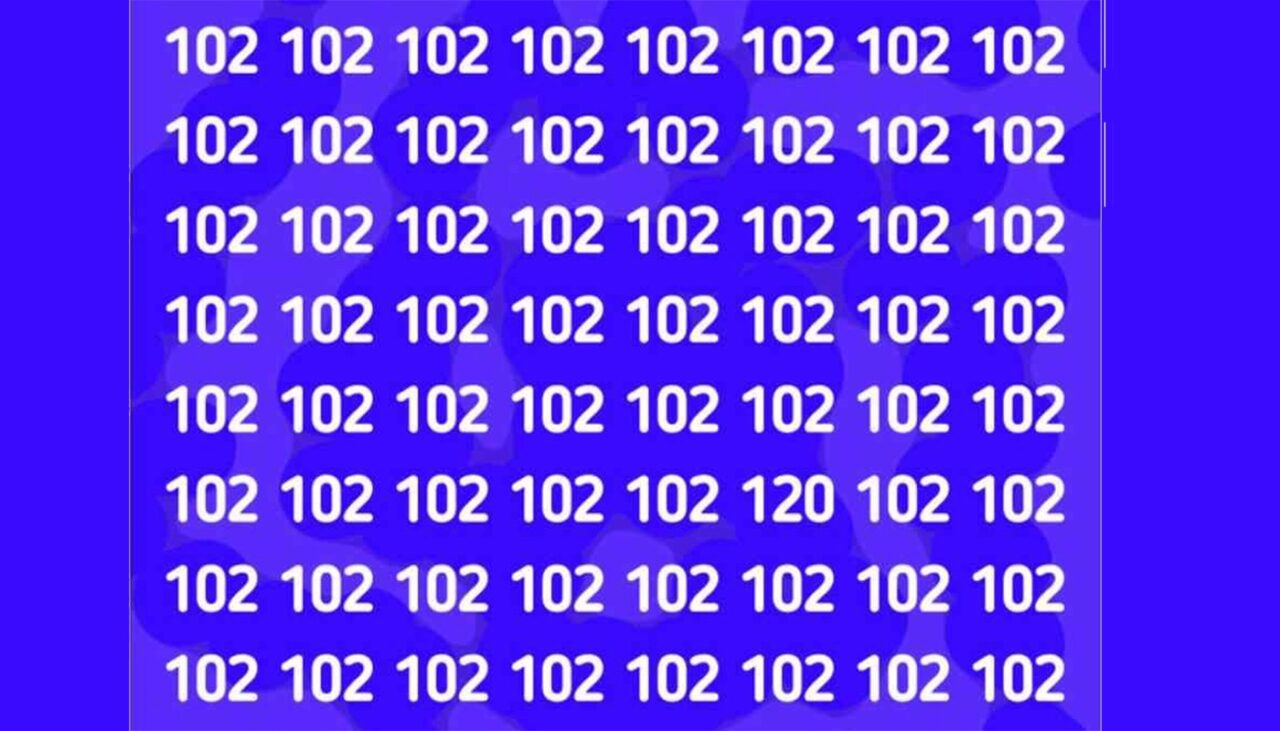 Test de inteligență | Găsiți numărul care nu are ce căuta în această imagine!