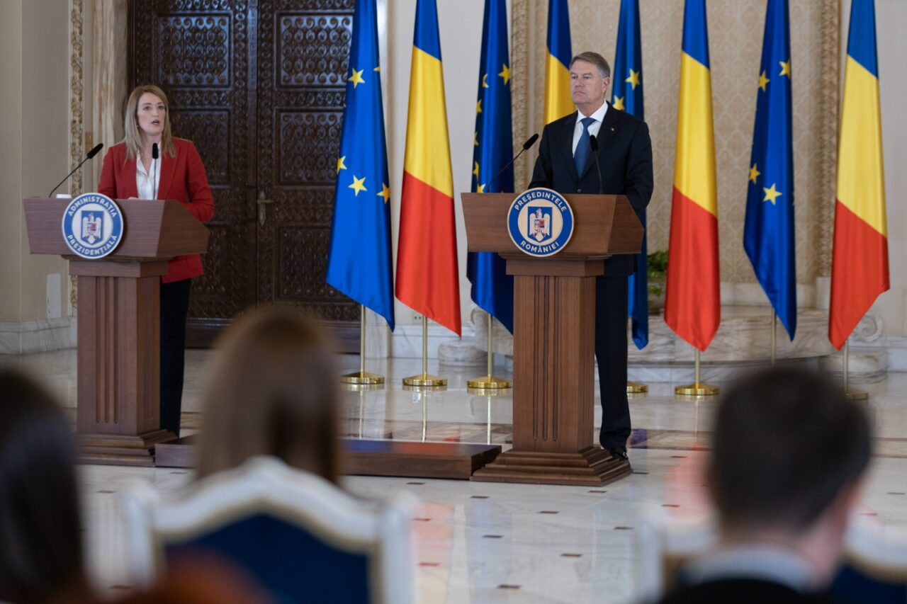 Preşedintele Parlamentului European, Roberta Metsola, declarații tranșante la București: România aparţine spaţiului Schengen
