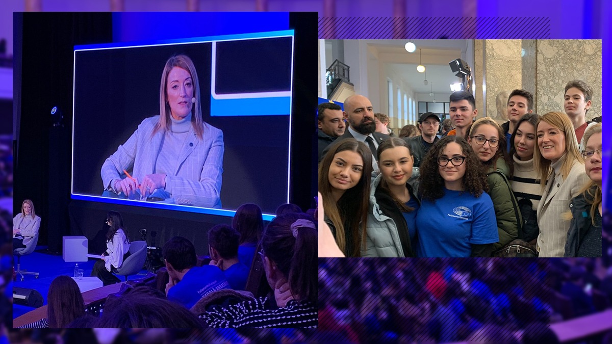 EXCLUSIV VIDEO | Mesajul președintelui Parlamentului European pentru tinerii din România: ”Trageți-i la răspundere pe politicieni, pentru că în 2024 vă vor cere să-i votați. Nu renunțați când cineva încearcă să vă descurajeze”