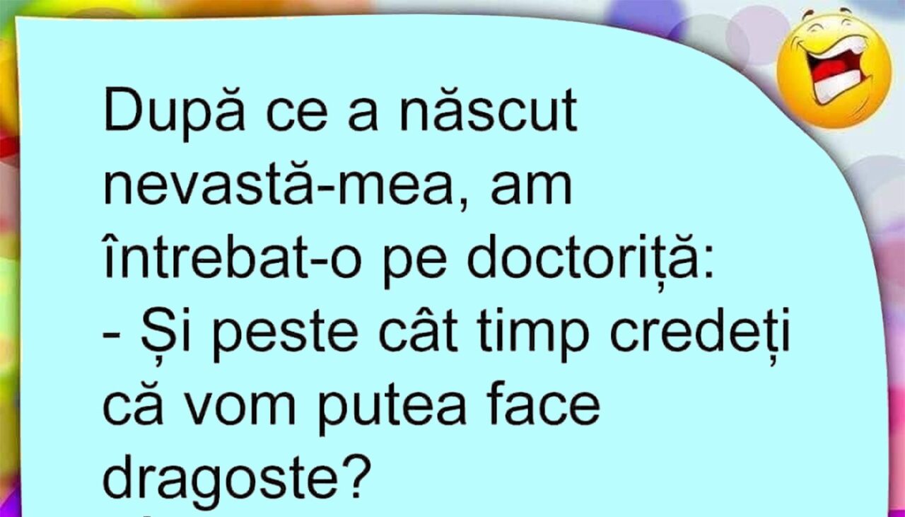 Bancul de miercuri | „Și peste cât timp credeți că vom putea face dragoste?”