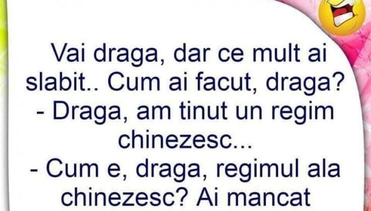 Bancul de vineri | Ce este dieta chinezească