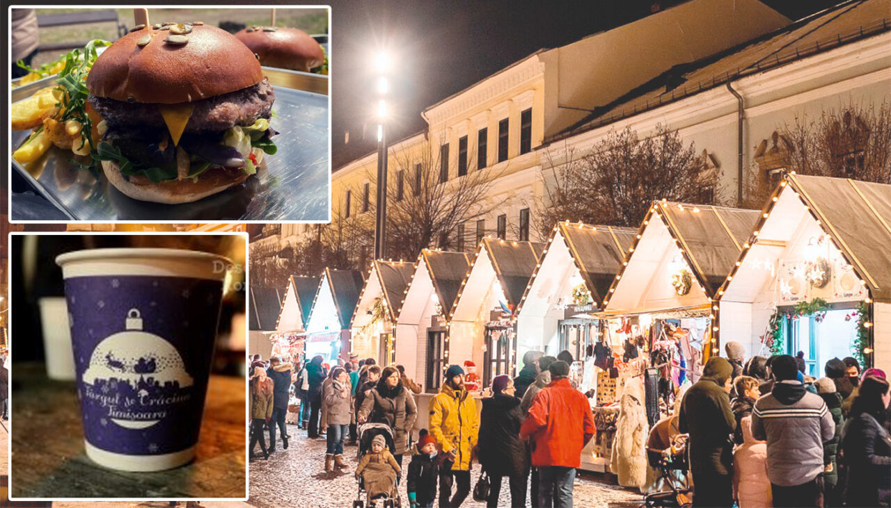 Câți lei costă un burger și un pahar cu vin fiert, la Târgul de Crăciun din Cluj-Napoca: „Trebuie să am 500 de lei la mine”