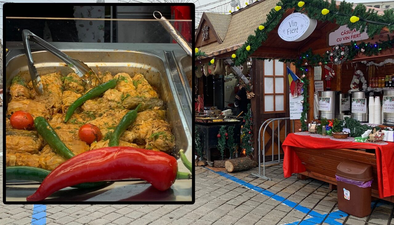 Prețuri ca în Cluj! Câți lei costă o porție de sarmale cu mămăliguță, în Târgul de Crăciun din București