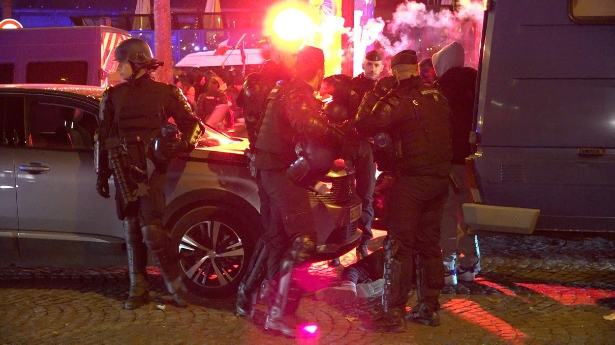 Conflicte după Franța – Maroc, semifinala CM 2022! Arestări și o victimă de 14 ani! VIDEO