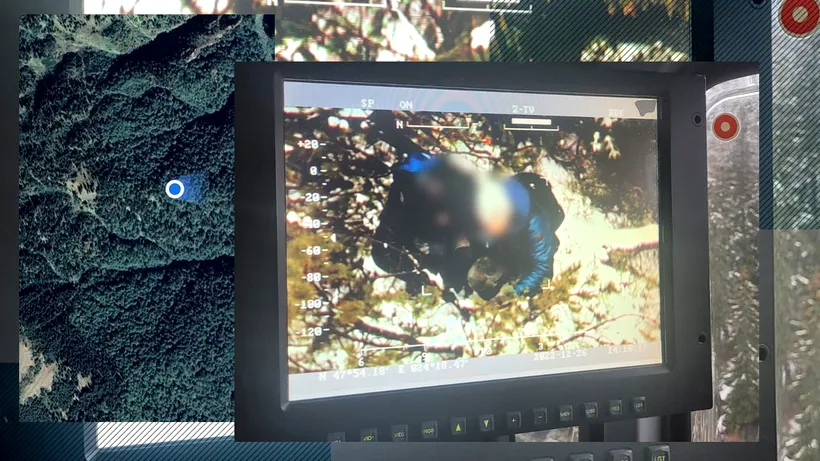 Trupul ucraineanului mort în Munții Maramureșului, recuperat de salvamontiști după o operațiune care a durat cinci ore